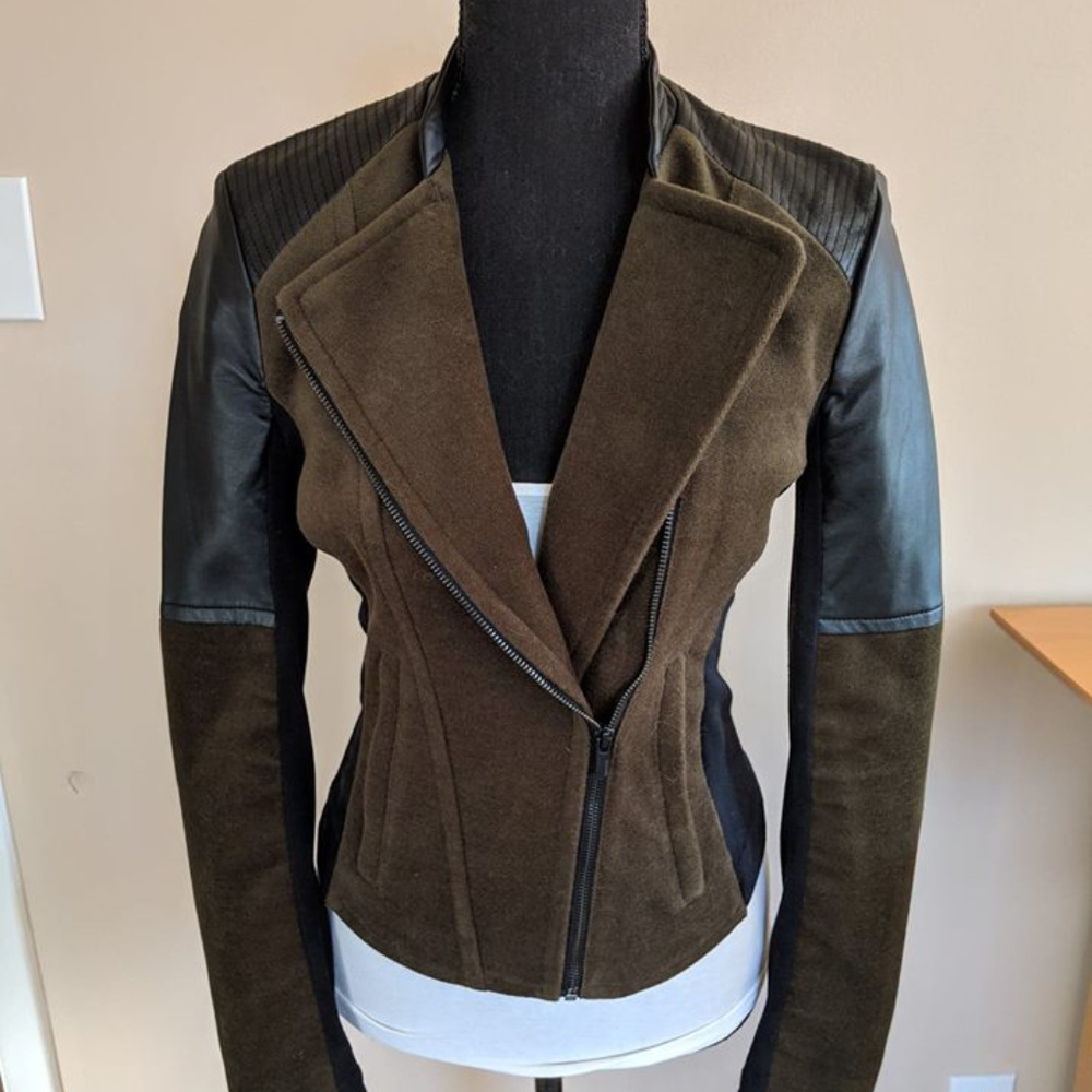 NWOT Express faux leather jacket.